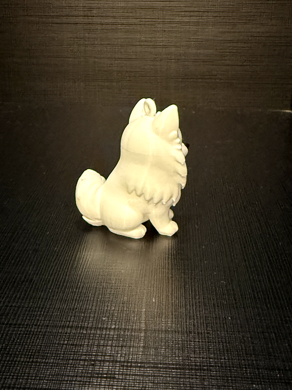 Chaveiro Miniatura Cachorro Spitz Branco