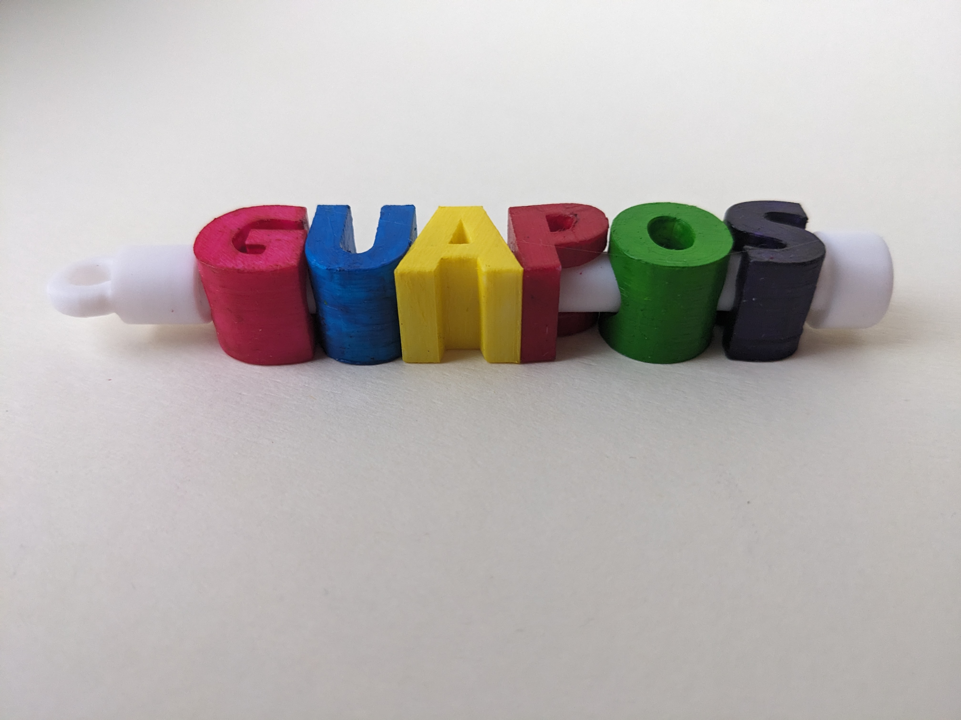 Spinning fidget Key Chain Letter