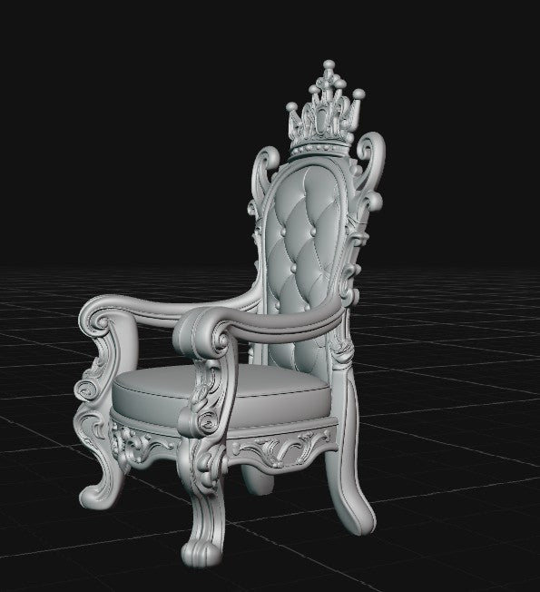 royal throne with crown