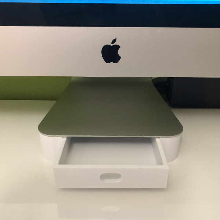 27" imac stand with drawer