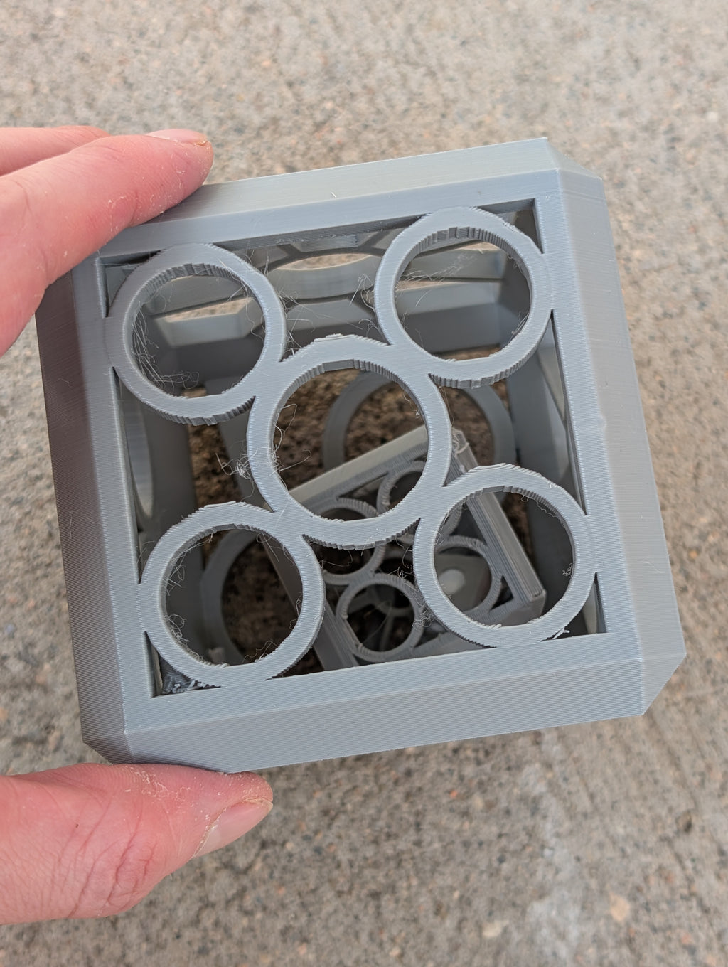 Airless Dice inside of a dice inside of a dice
