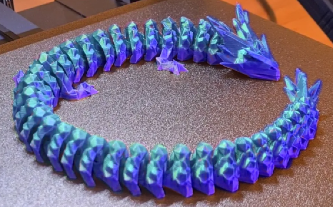 articulated crystal dragon