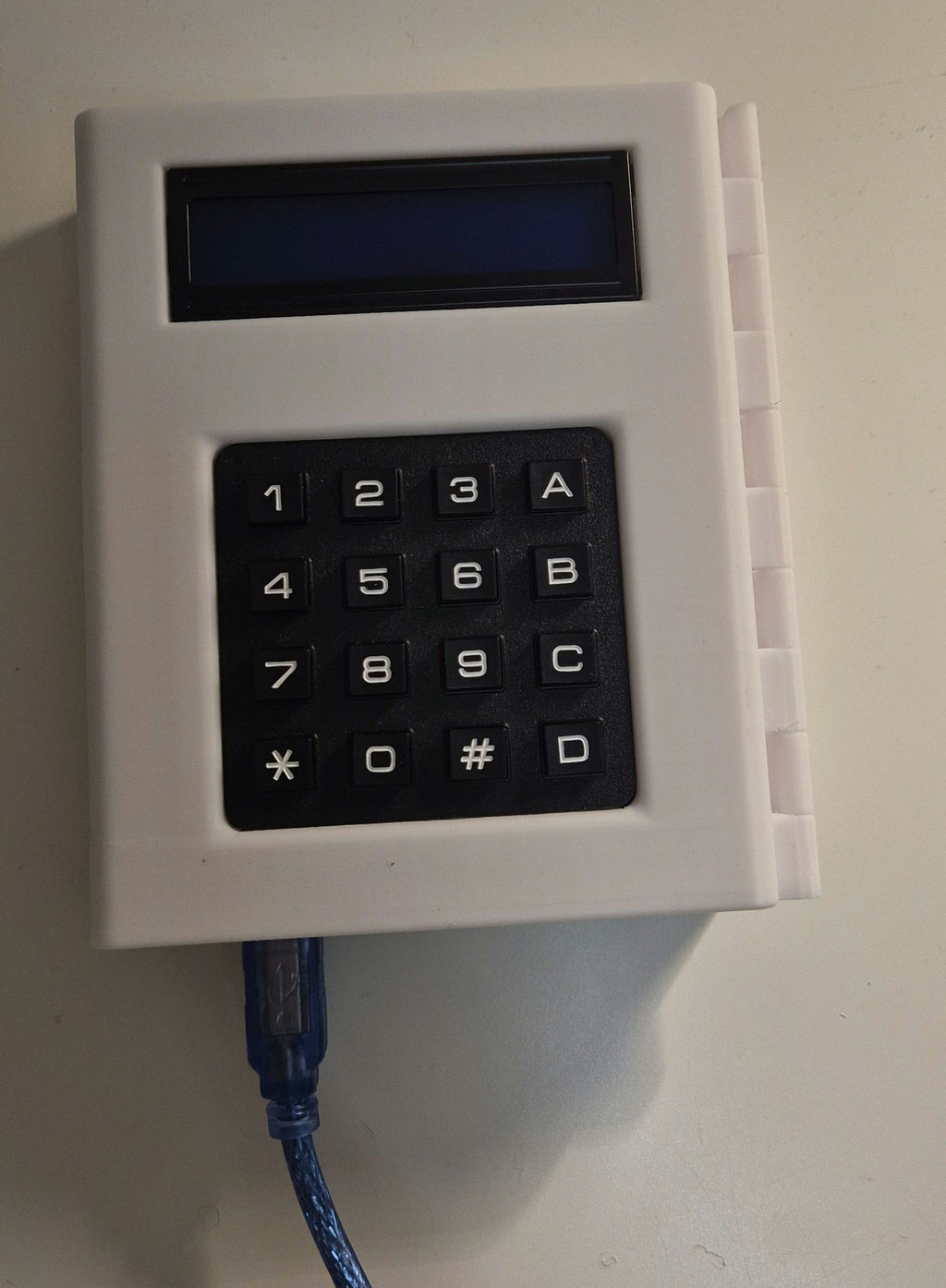 DIY Print-in-Place Matrix Keypad & LCD Holder