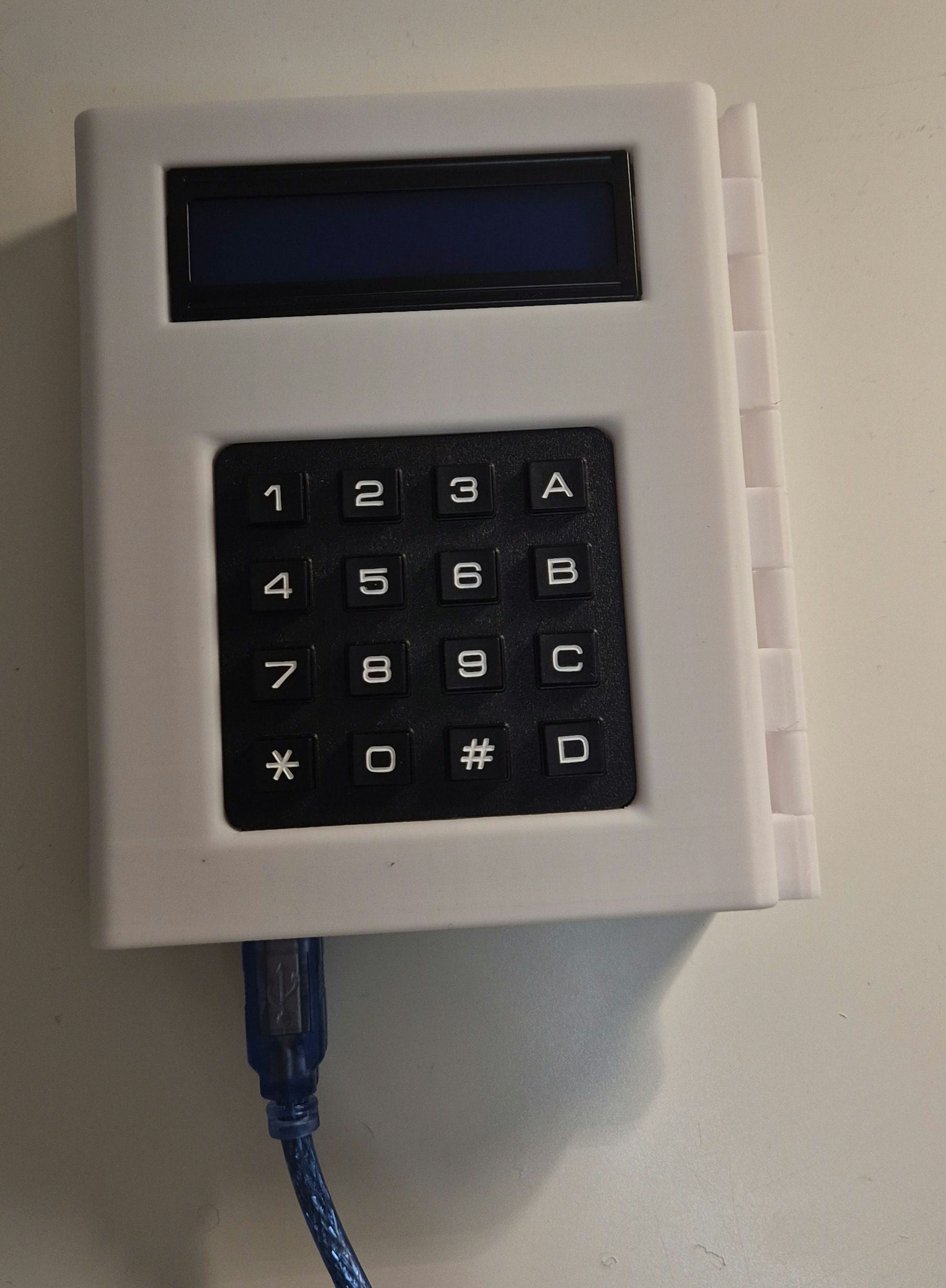 DIY Print-in-Place Matrix Keypad & LCD Holder