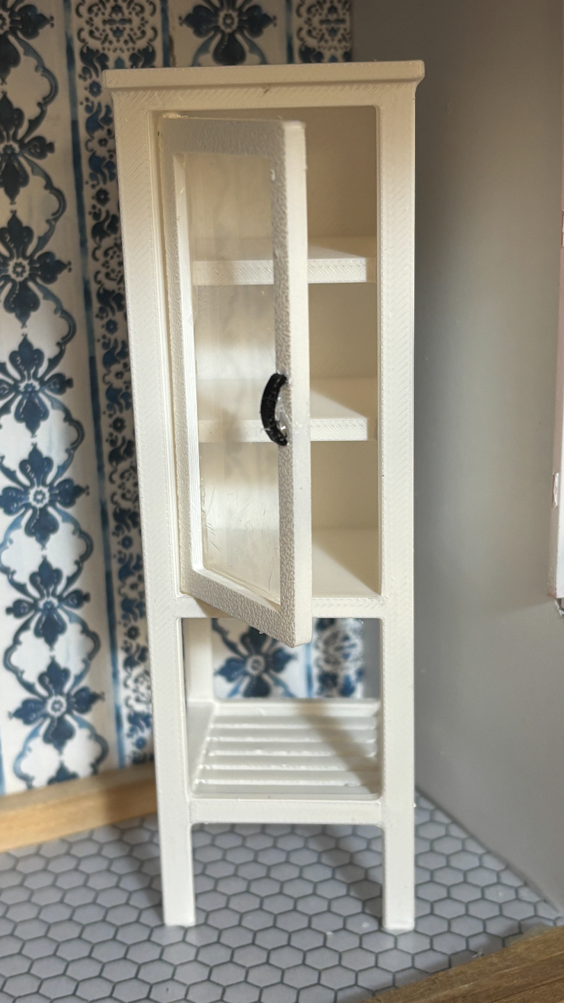 Dollhouse Scale 1:12 Bathroom Storage Cabinet