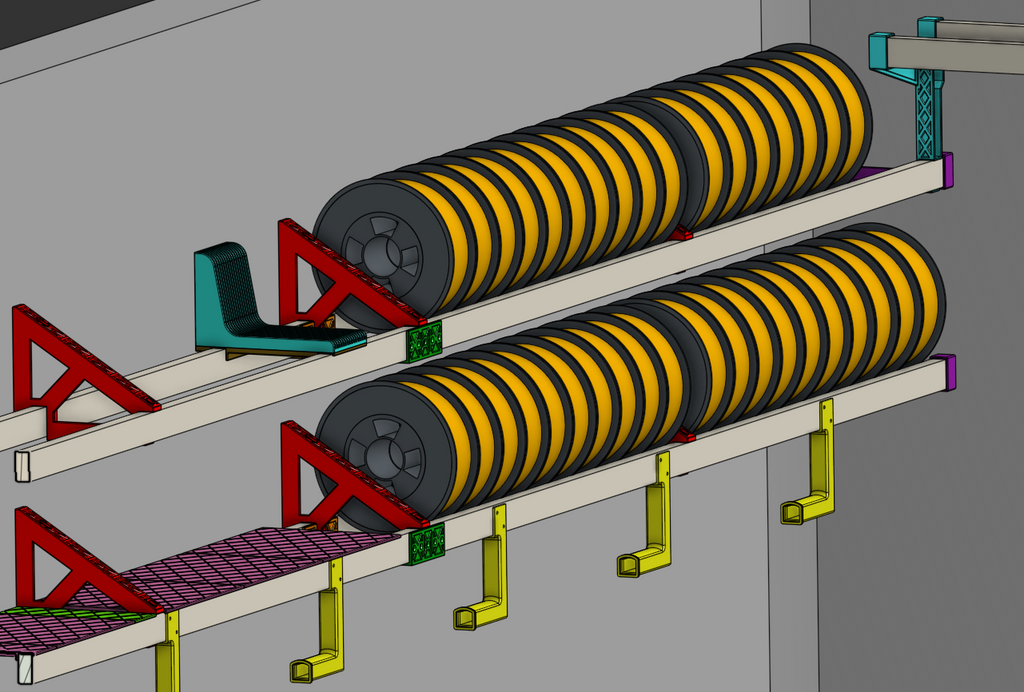 Filament Storage and Shelf System (1x2 Lumber)