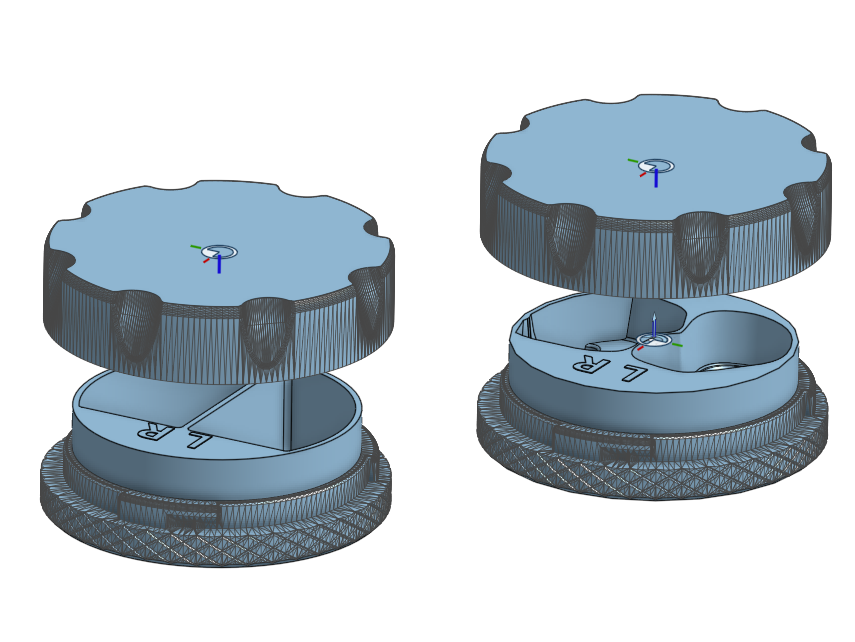 Earplug case twist lock | No supports