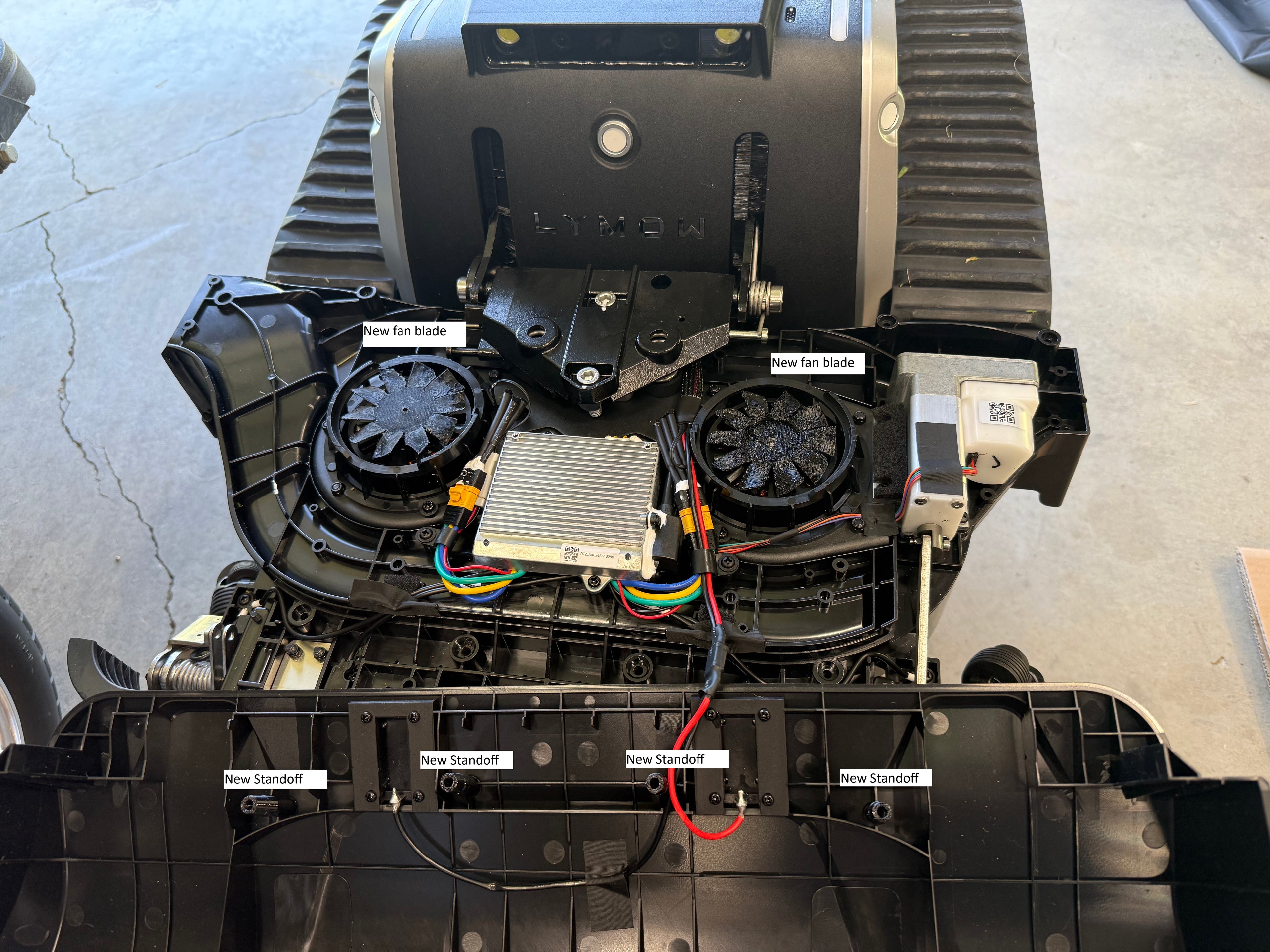 Fan blade for lymow spindle motor overheating
