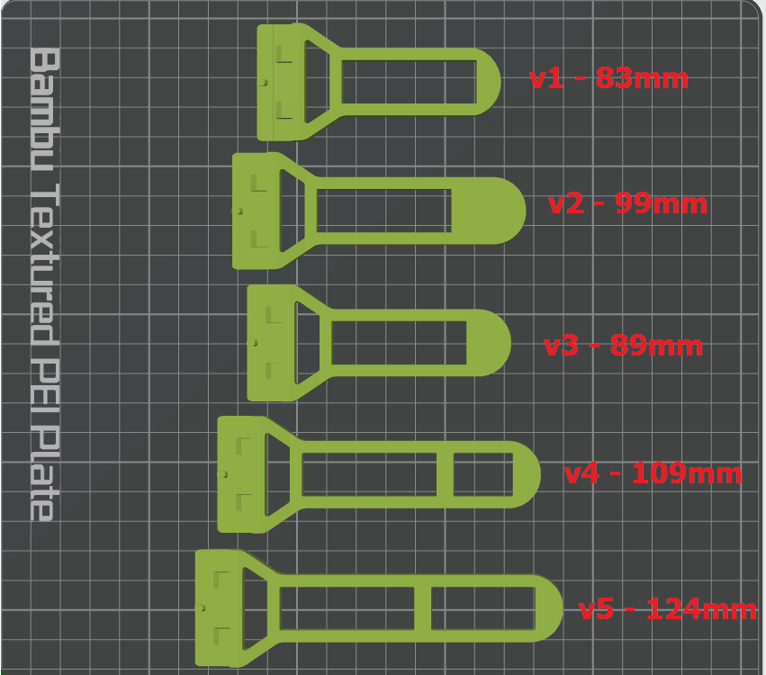 Plastic Blade Scraper chamfered