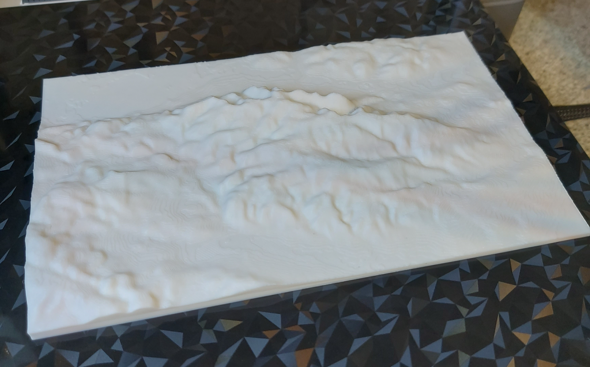 Kyffhäuser Topographie Relief Karte