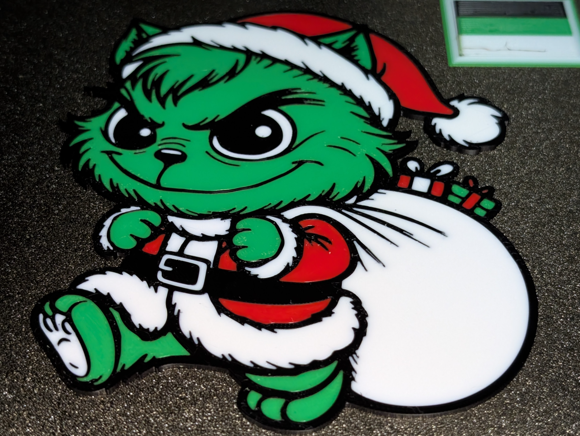 Grinch Cat Christmas Decoration