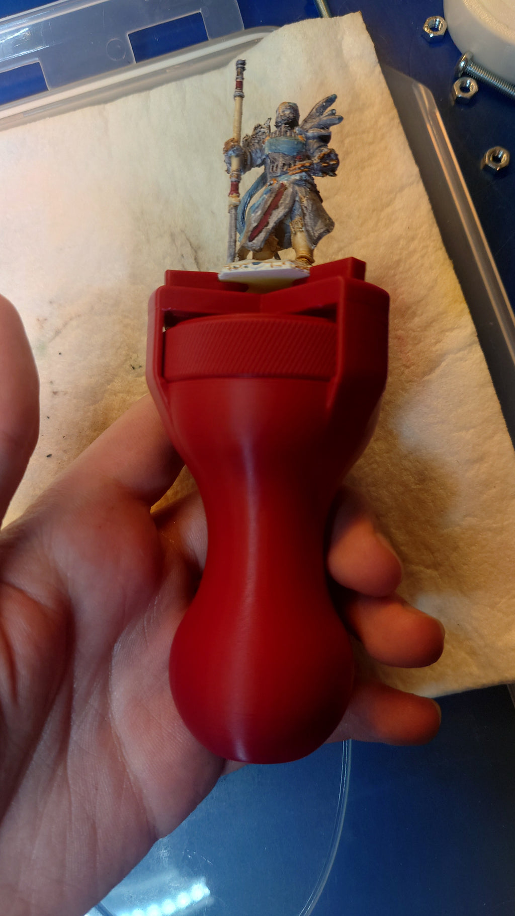Print-in-Place 3-Jaw Chuck for Painting Miniatures