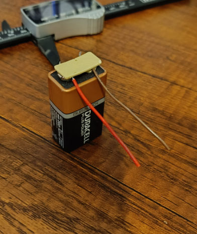 Coperchio Batteria 9V con Passacavi