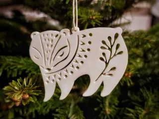 Christmas animal decoration