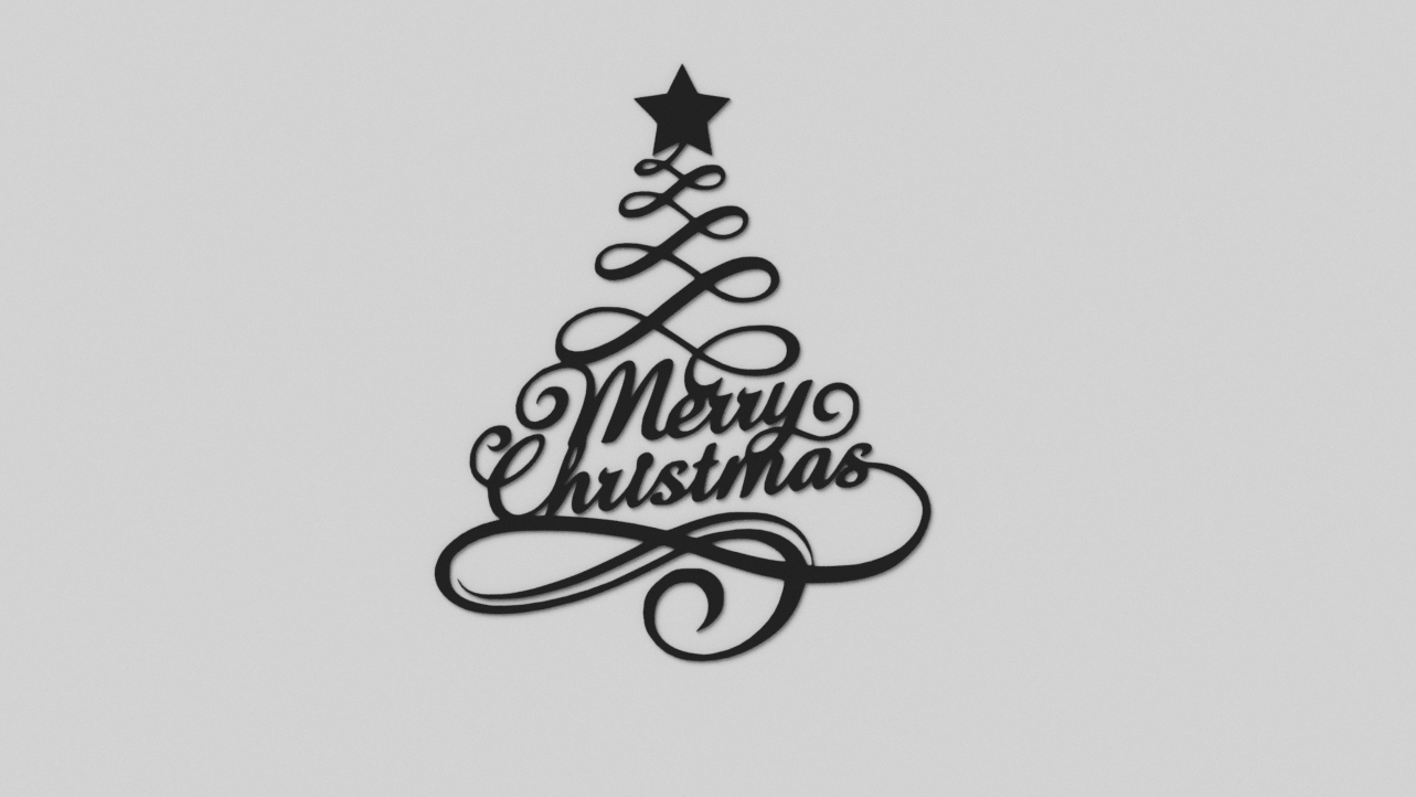 Merry Christmas wall decoration