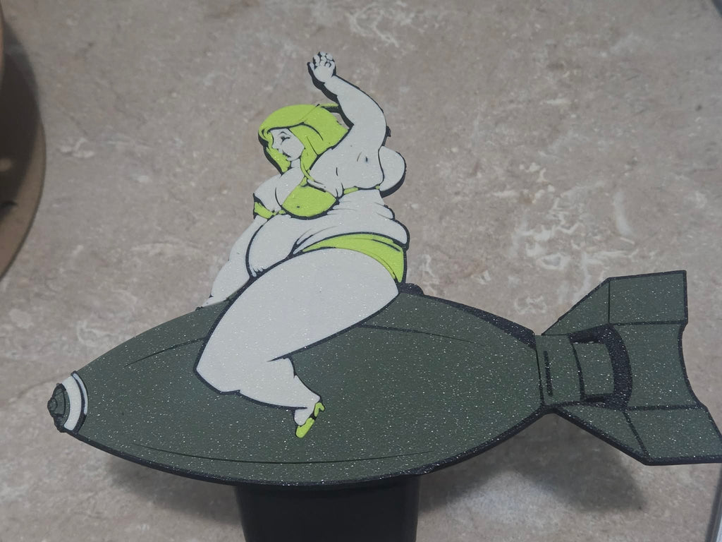 Big Boomer Babe Truck Hitch Cover by LinksLabs3D