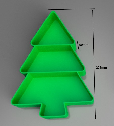 Christmas Tree-Shaped Snack Serving Tray