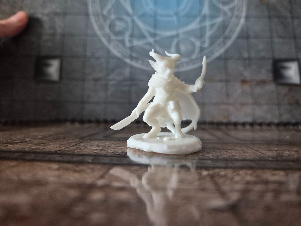 DnD tiefling rogue miniature