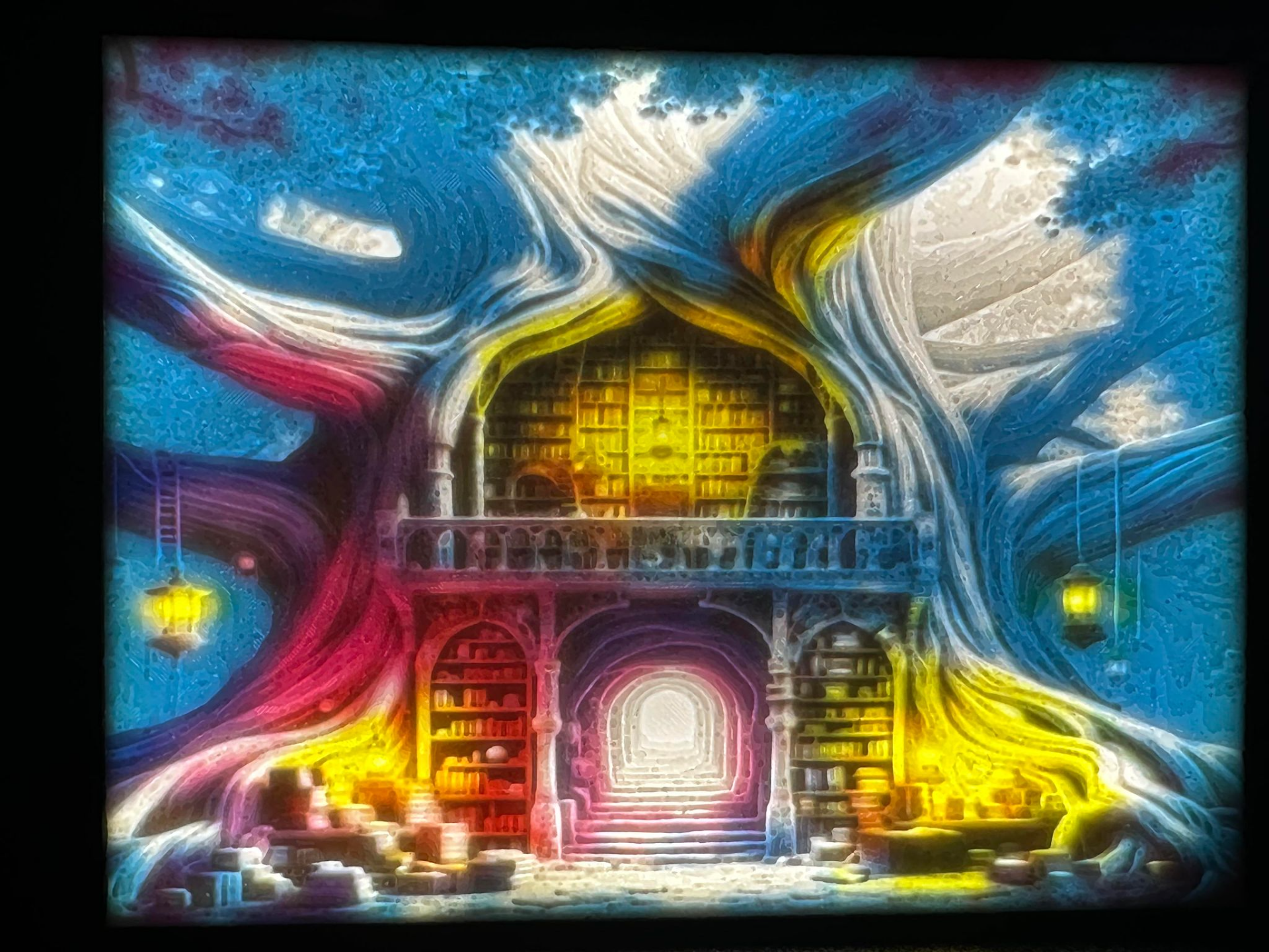 Mystical Library Lithophane