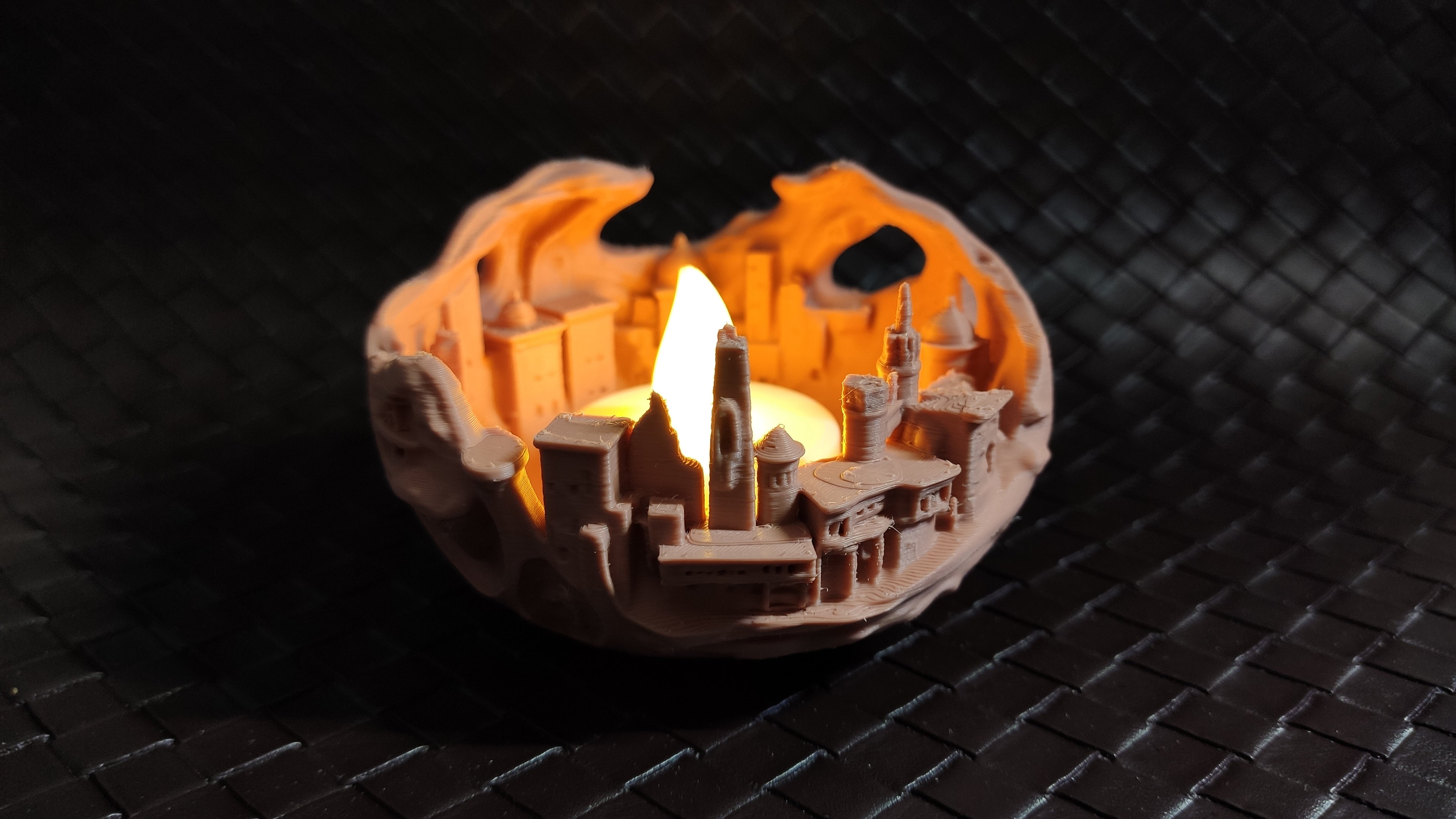 Sand city - LED tea light holder