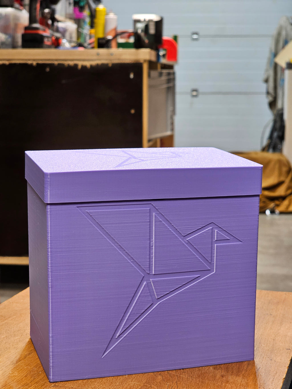 Origami folding paper storage box