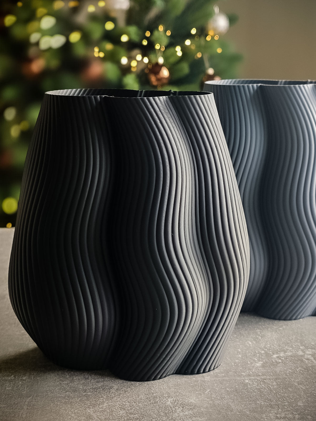 Moderne, Ripped/Ribbed Designvase Deko Vase