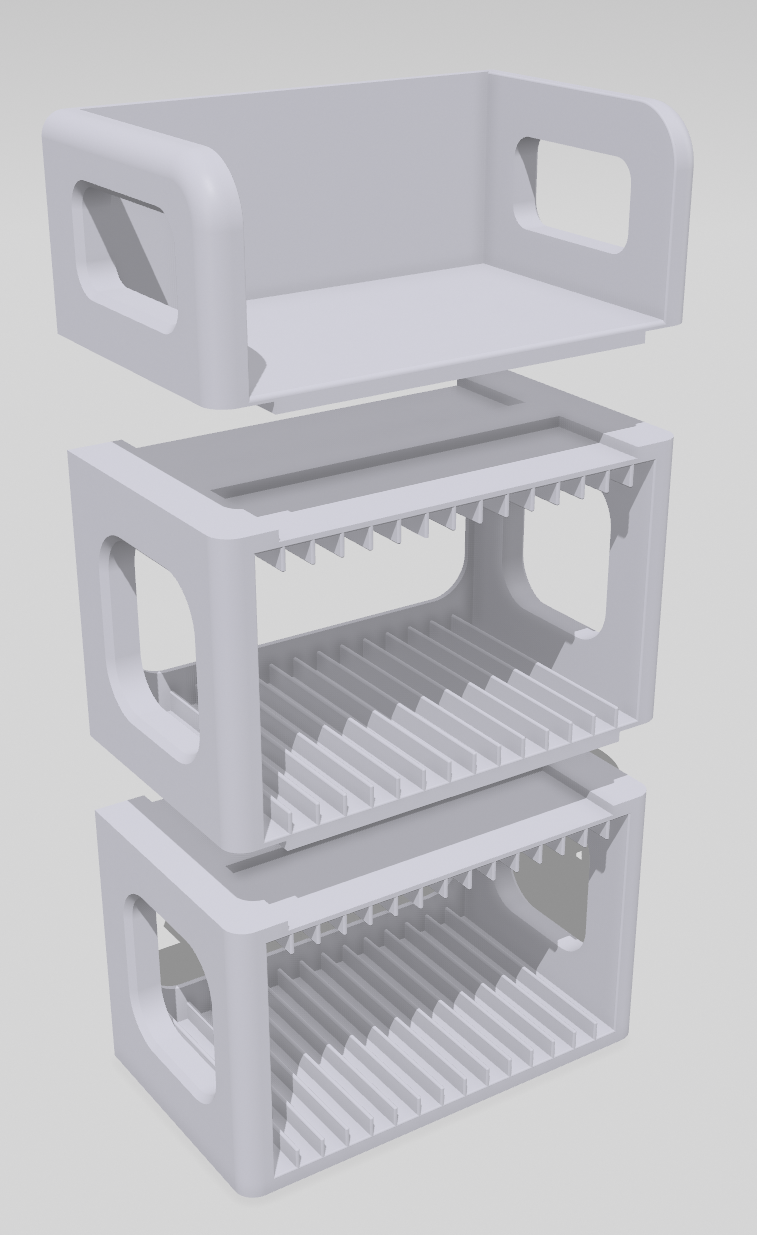 Modular Desktop CD Shelf