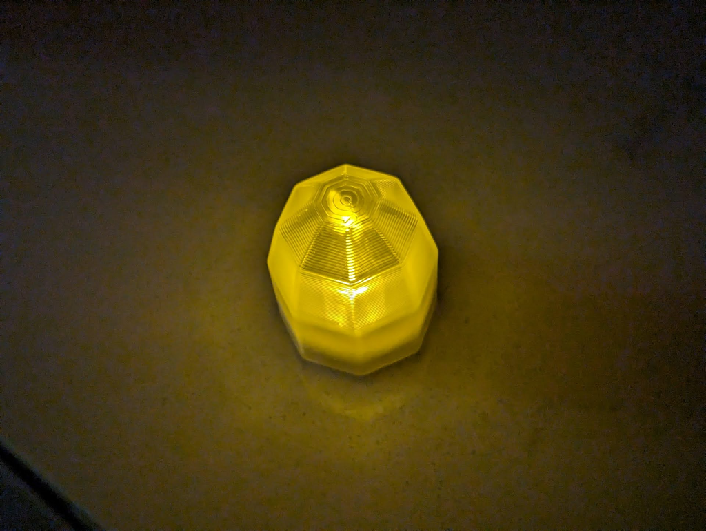 Faceted Dome Lamp for LED Tea Light