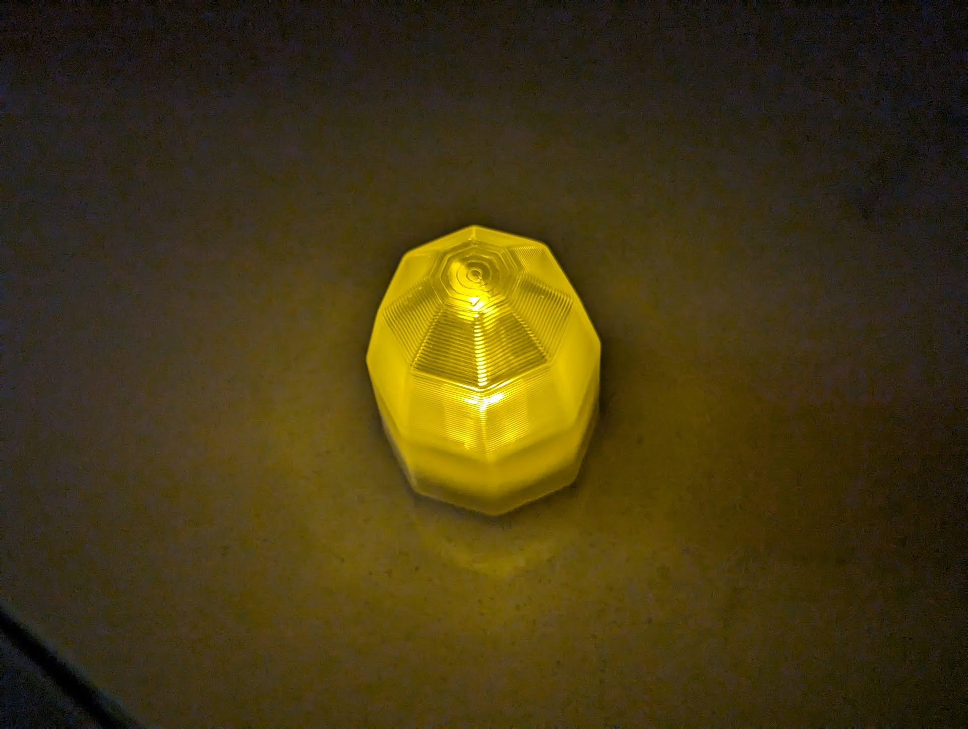 Faceted Dome Lamp for LED Tea Light