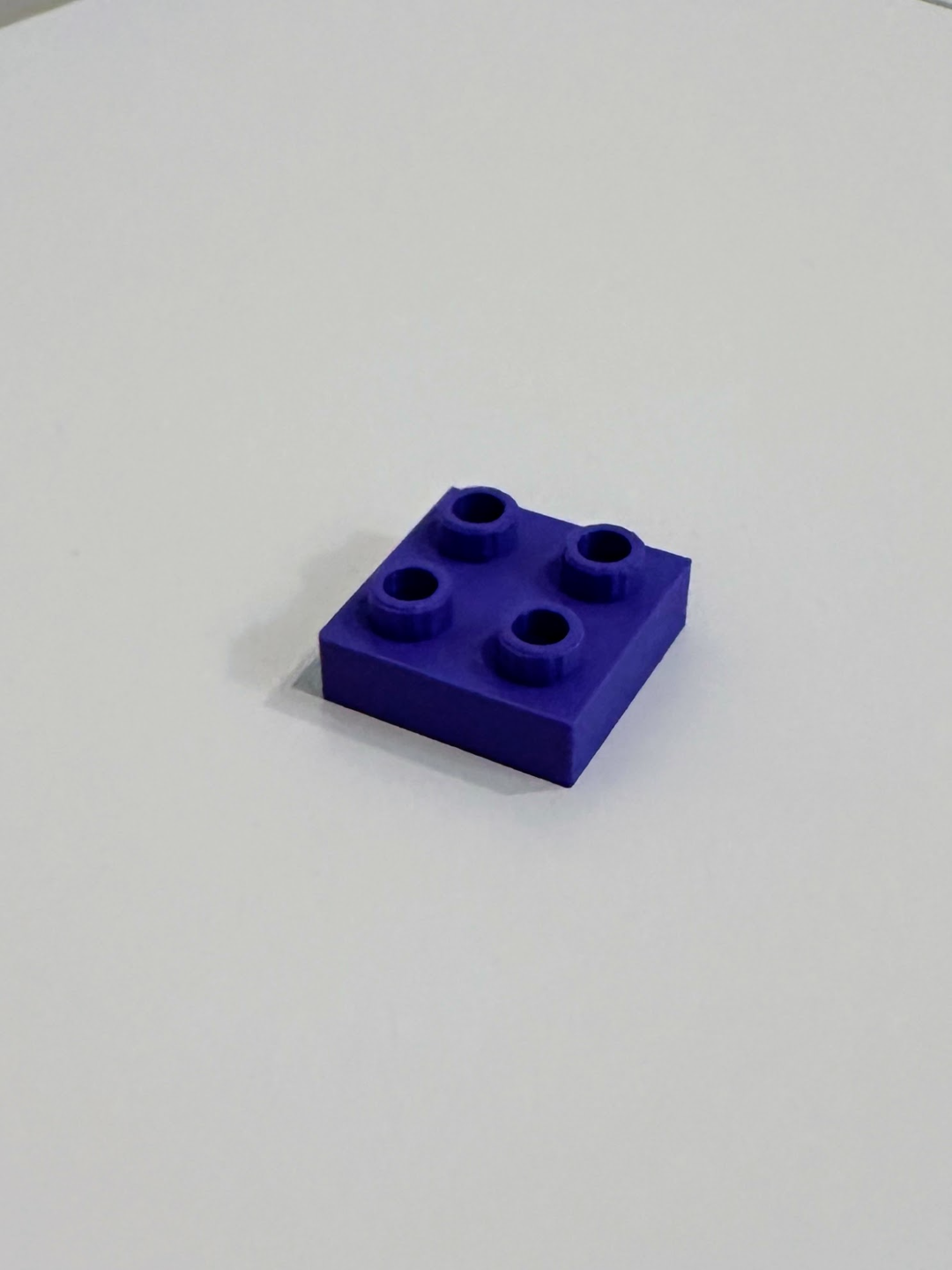 Duplo 2x2 half height brick