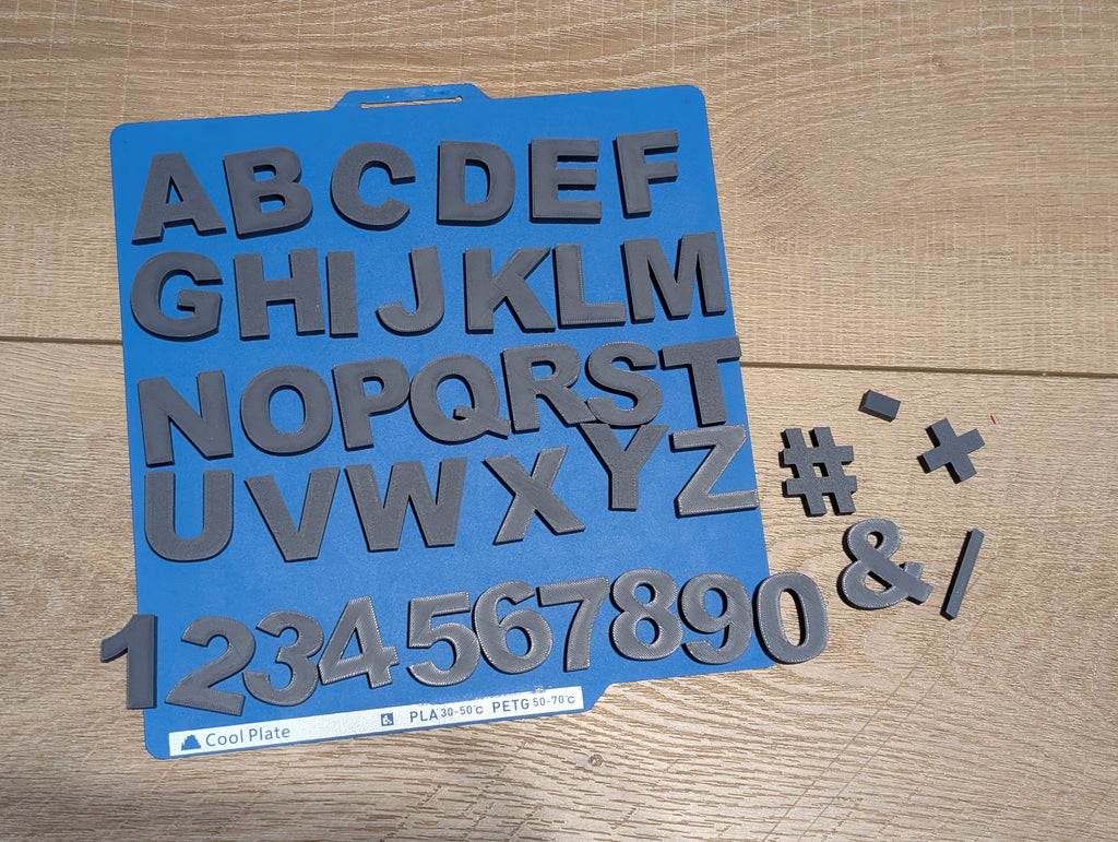 ARIAL BLACK Buchstaben und Zahlen