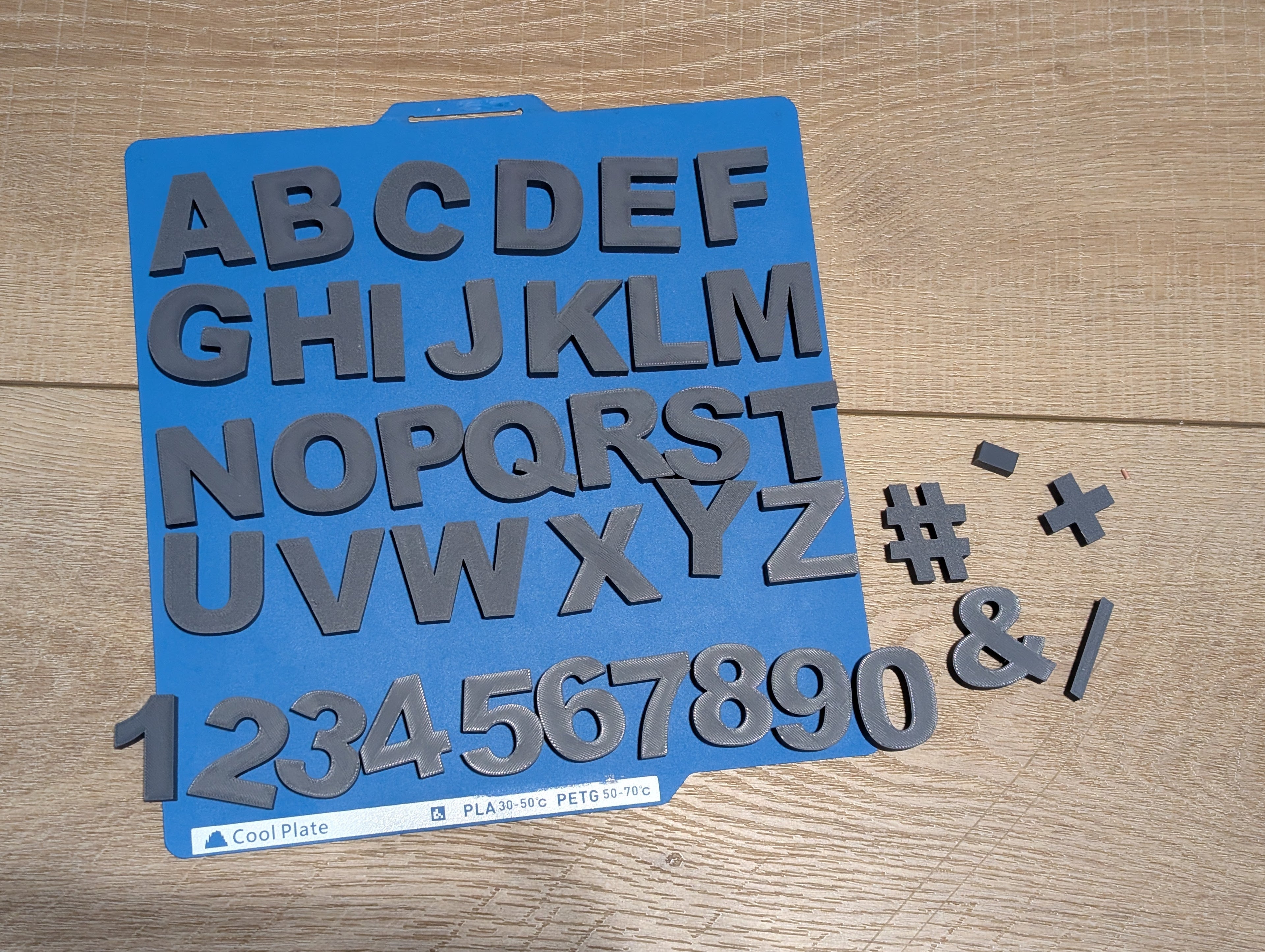 ARIAL BLACK Buchstaben und Zahlen