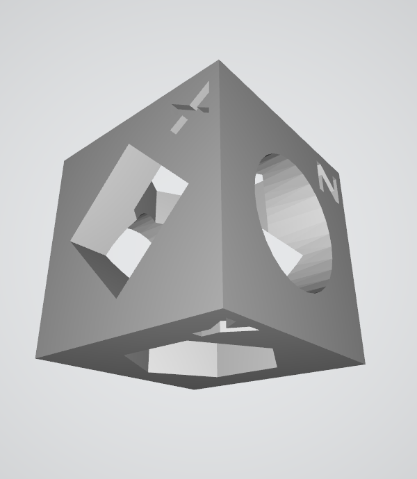 Calibration Cube Hollow by BRI