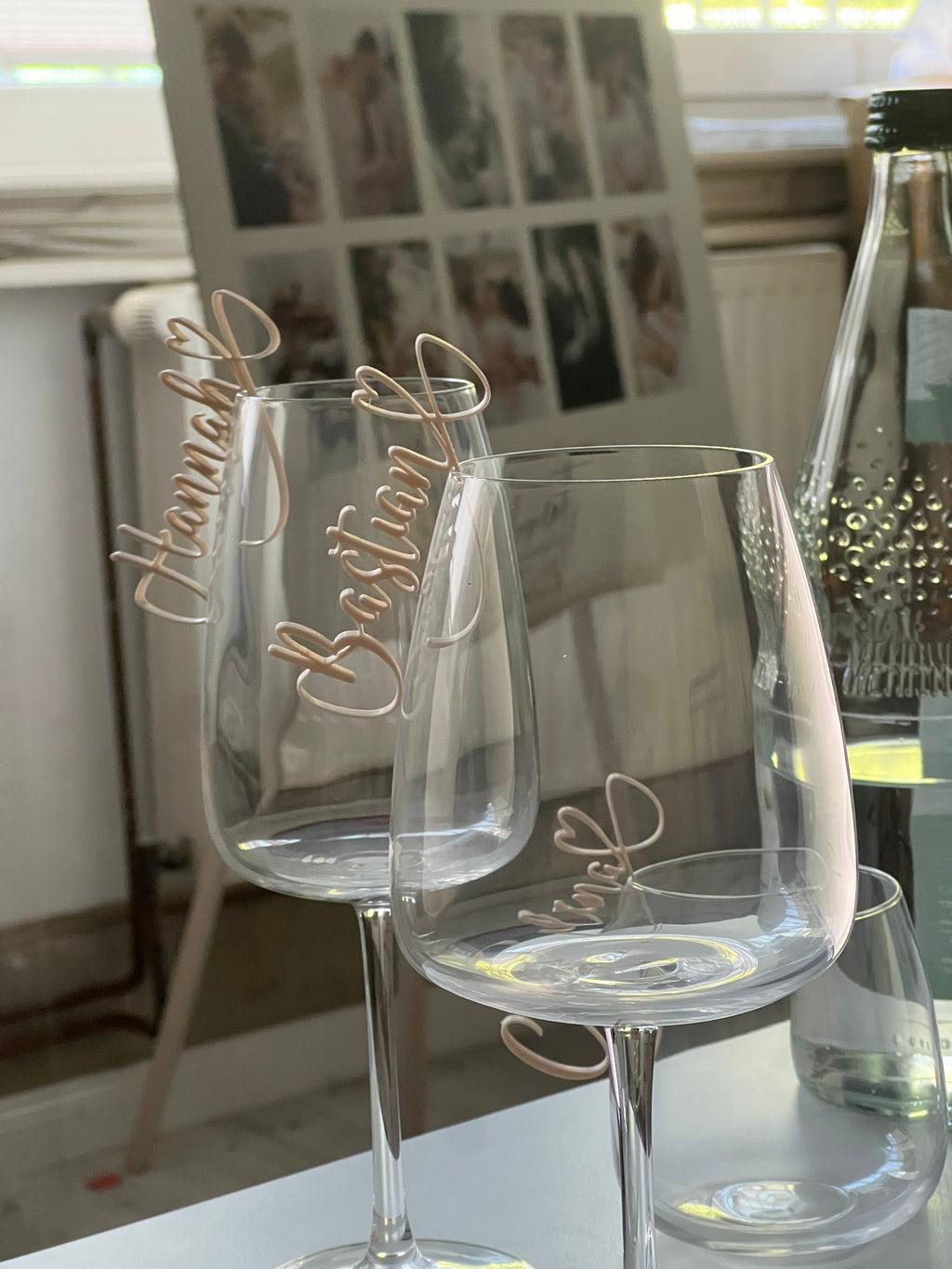 Wedding Nametag Glas