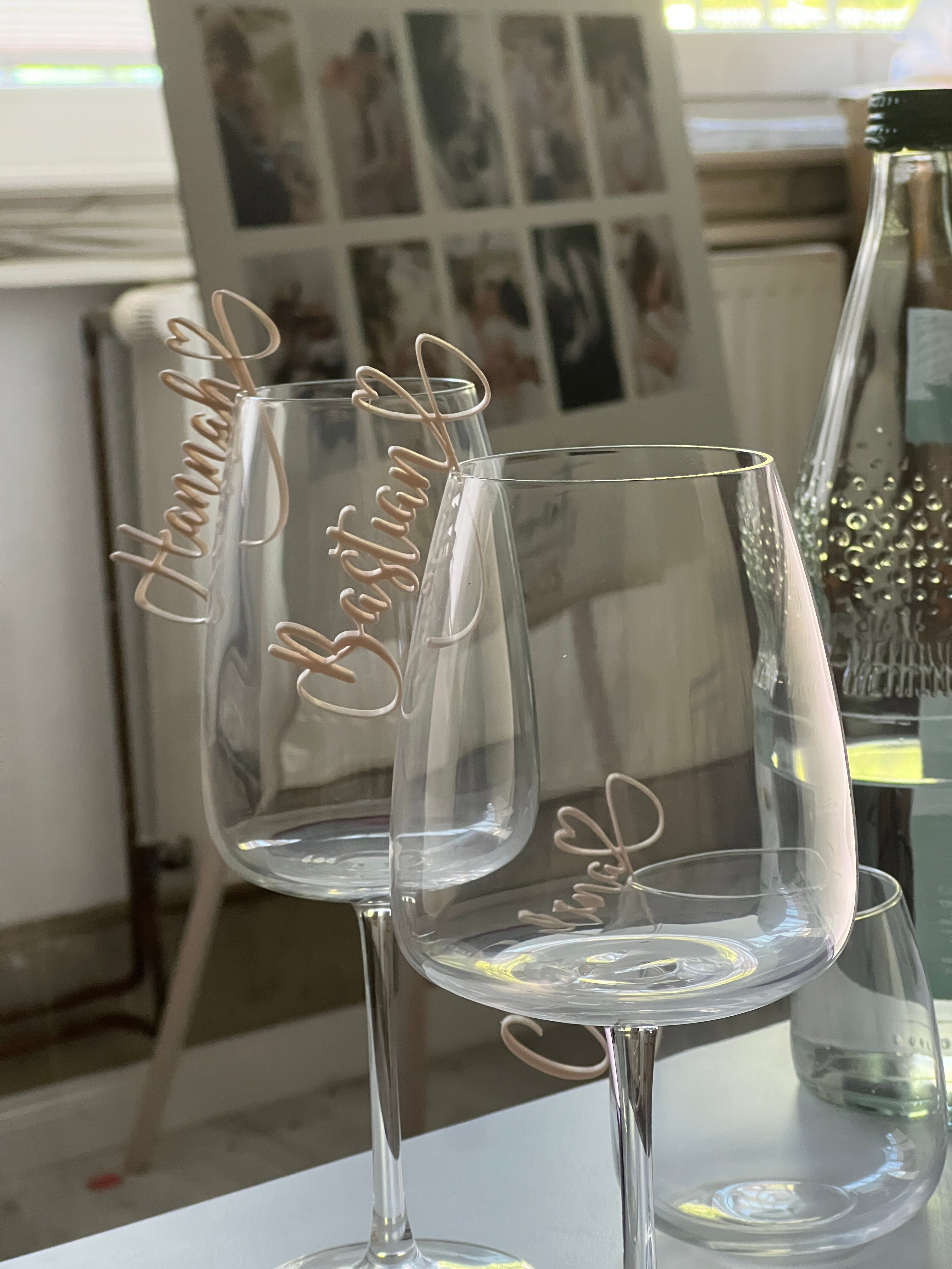 Wedding Nametag Glas