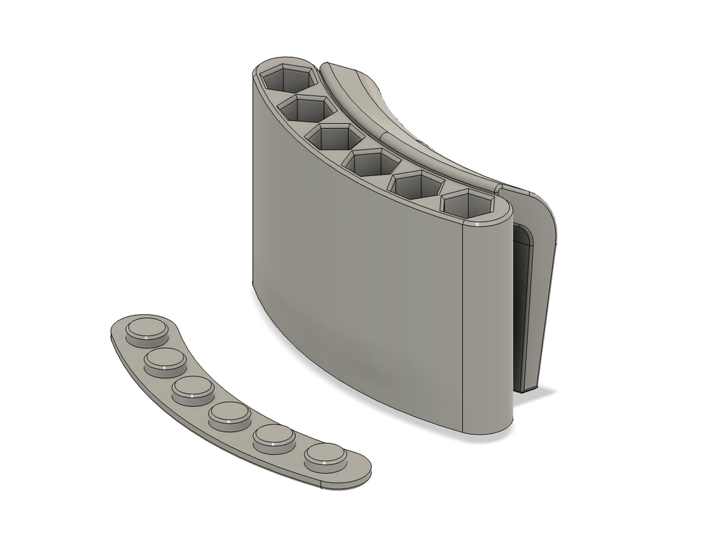 Tool belt driver bit holder (magnetic)