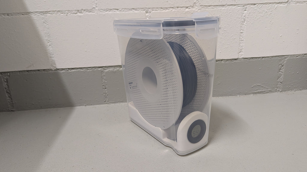 Filament Spool and Desiccant Holder for Cereal Box