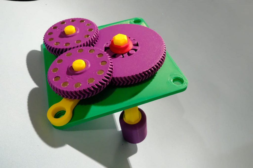 Crank-Drv Lamellae Resonator Vibromter Edu-Machine