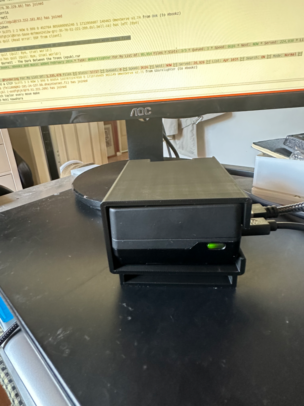 Argon Neo 5 M.2 NVMe Case mount for the Rasp Pi 5