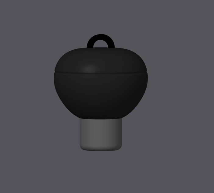 3D Weber BBq kettle grill keychain