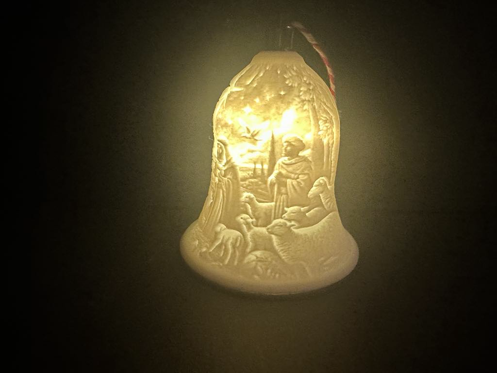 Nativity Lithophane Bell