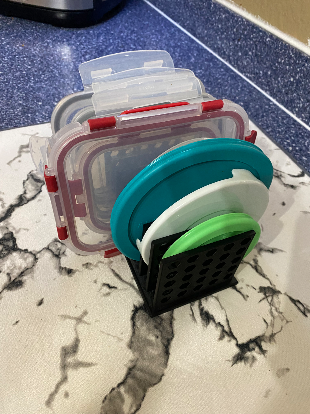 Container Cover Dual Purpose Rack - Organizer and Dryer