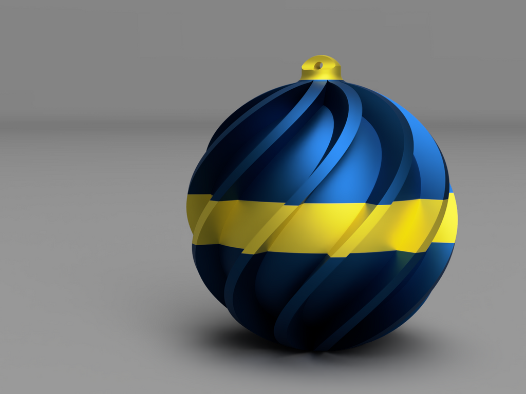 Gift box in the shape of a Christmas ball