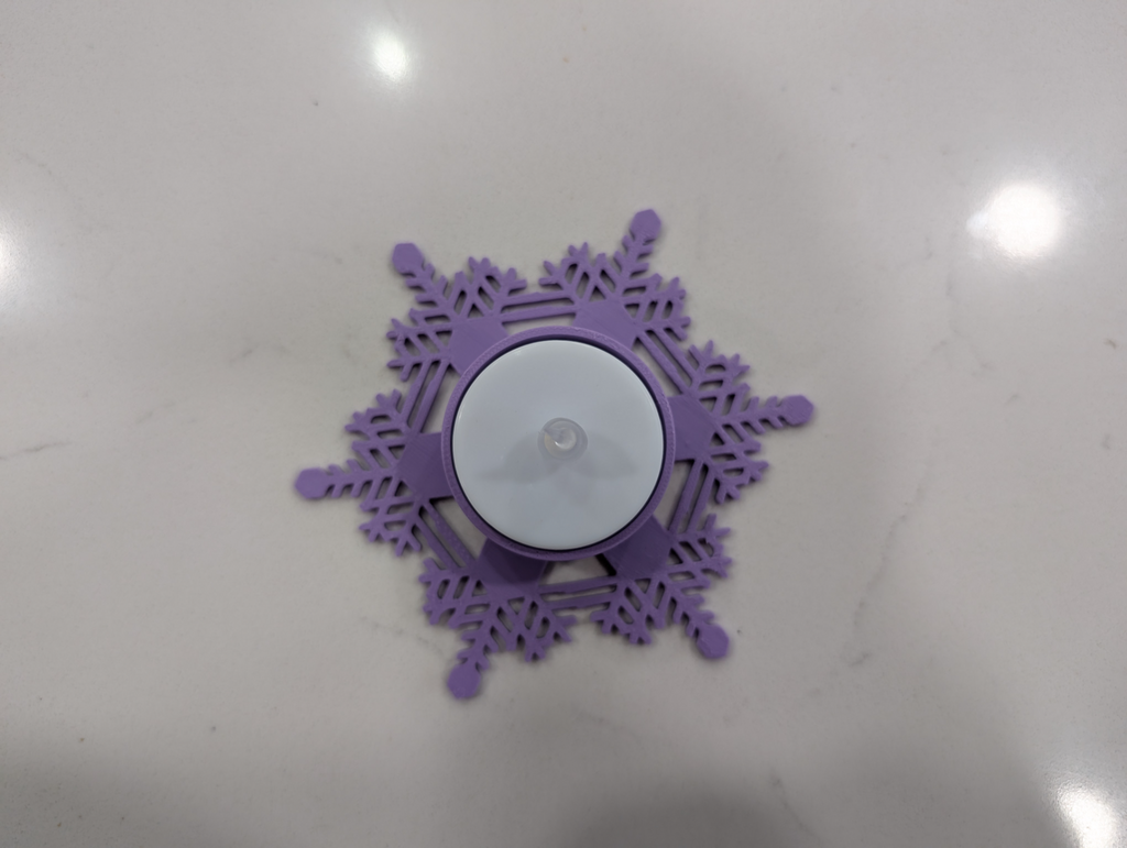 Set of 8 Snowflake Tealight Candle Holders