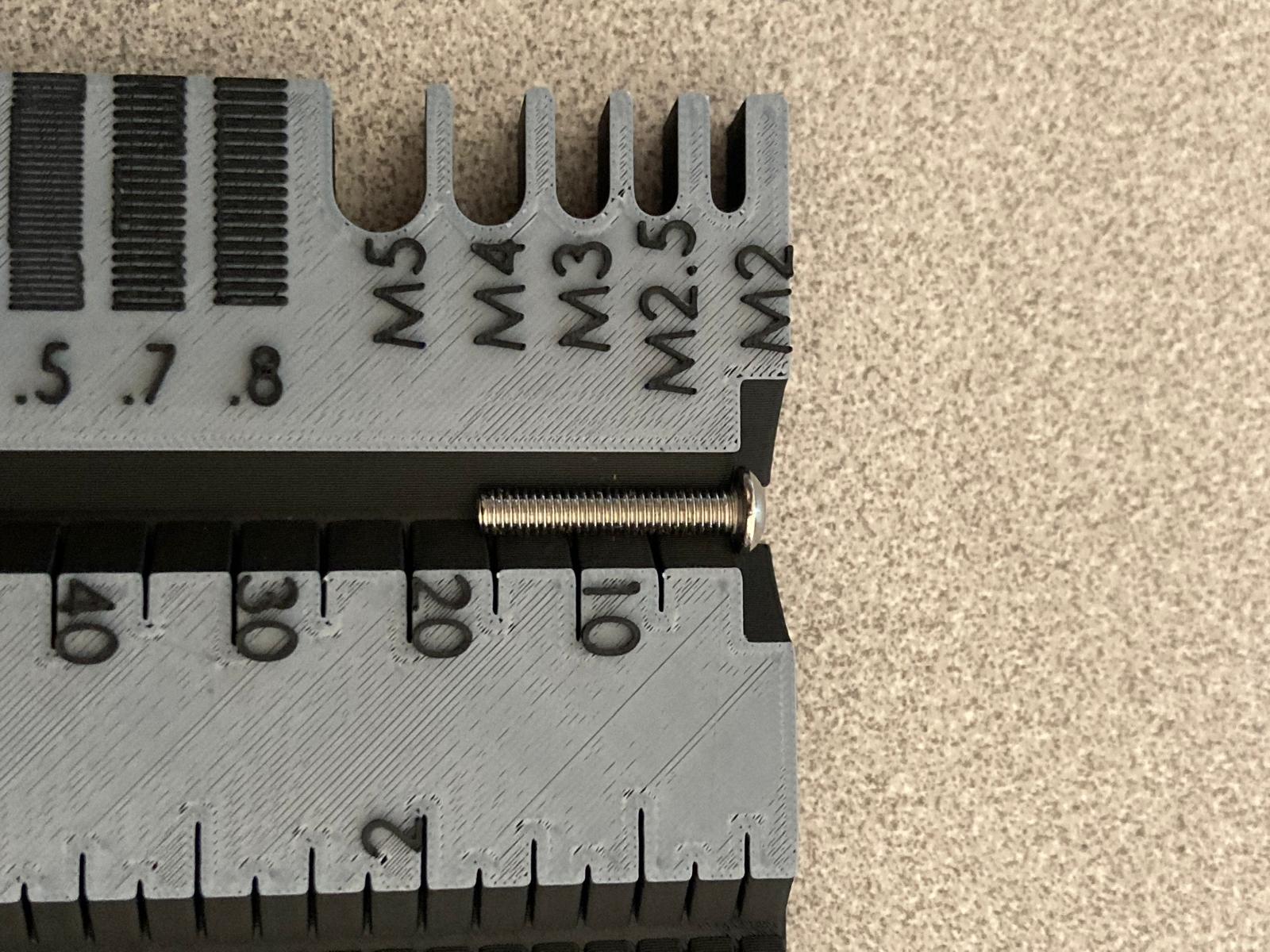 Screw gauge for Metric and Inch with threads