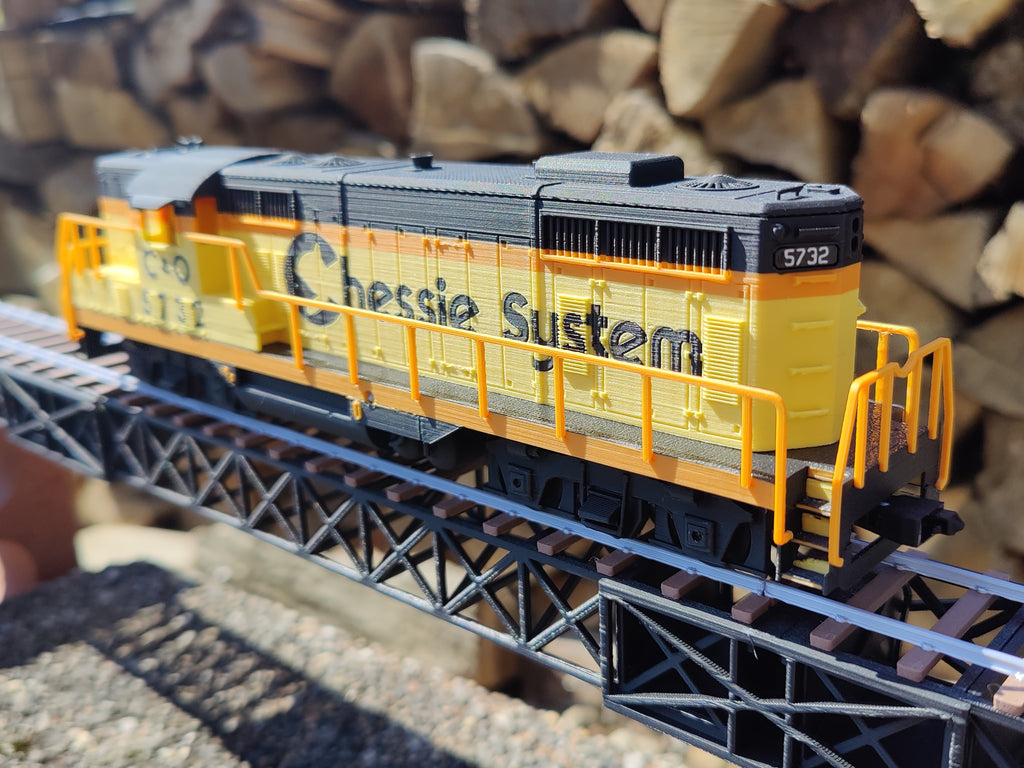 GP7 Locomotive Body - AMS Chessie Livery