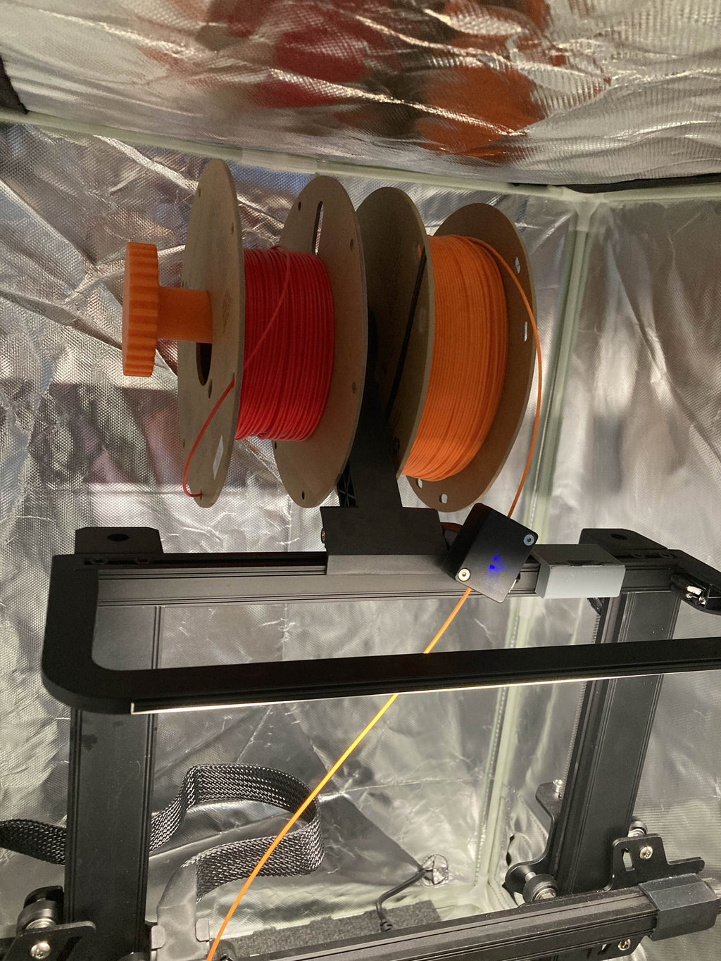 Ender 3 Additional Spool Holder With Screwable Cap