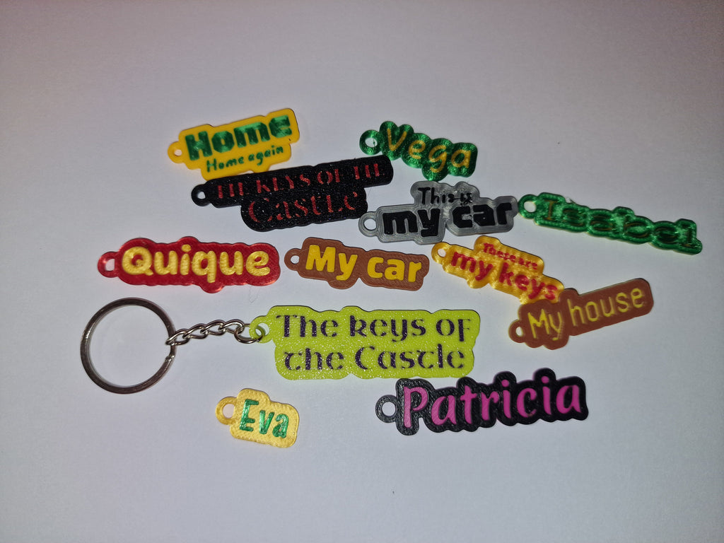 Customizable name keychain V3 (+8000 fonts)