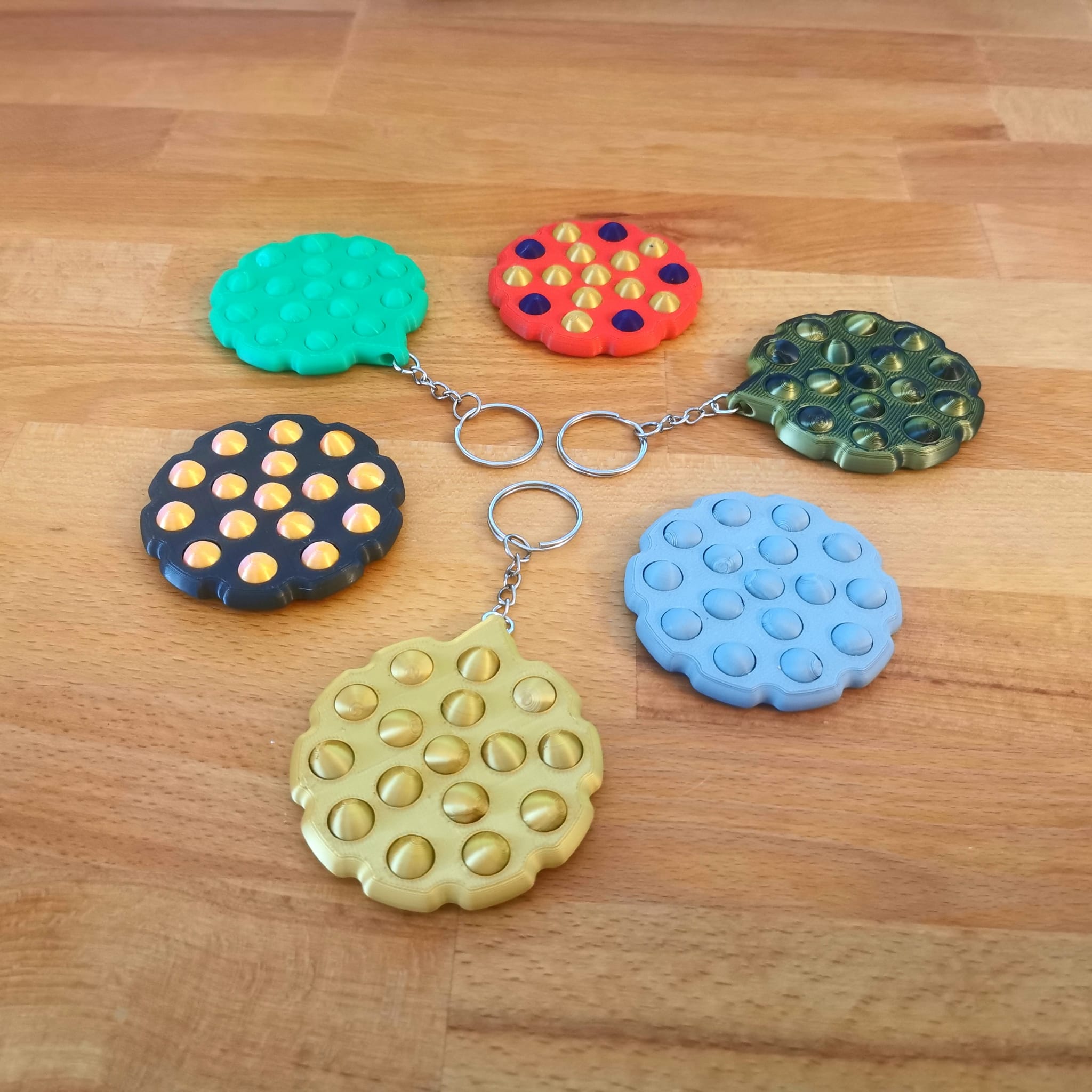 Pop Fidget and Keychain – Soft & Strong Versions