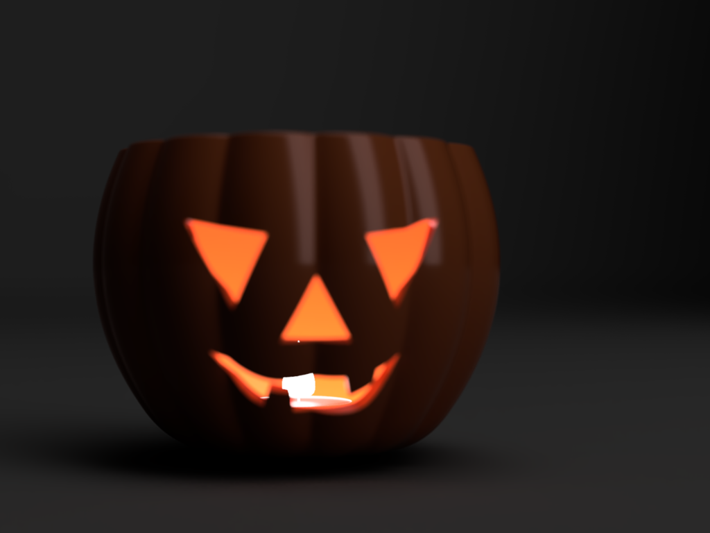 Halloween pumpkin lamp